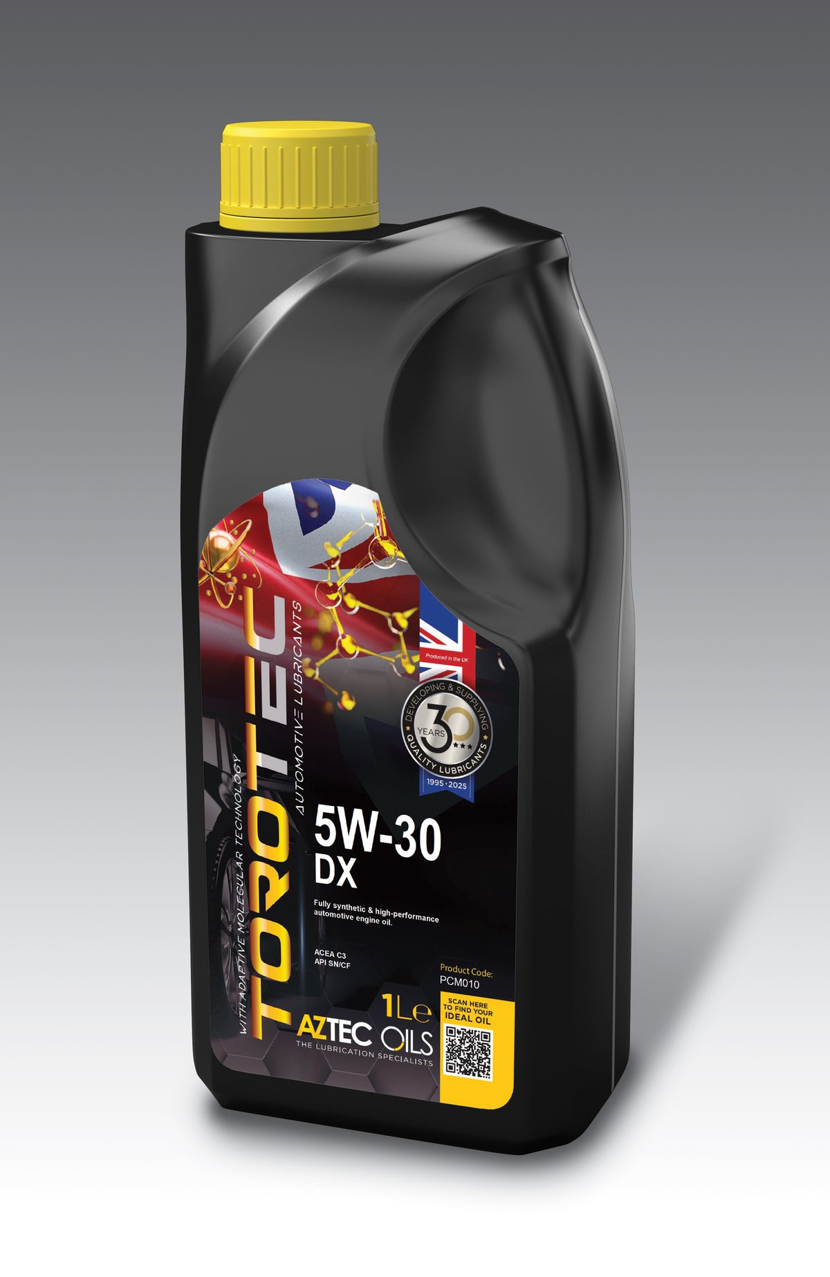 Engine Oil 1L TOROTEC 5W-30 DX Fully Synthetic Aztec Oils PCM010-S10