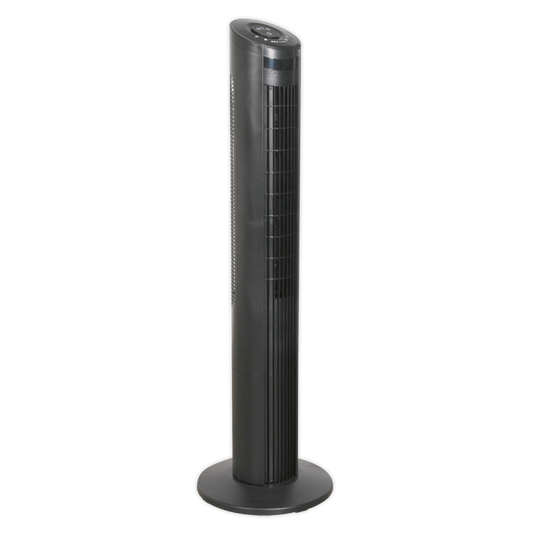 Sealey 240V 42In 3 Speed Oscillating Tower Fan Slimline Fan Design STF42