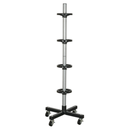 Sealey Wheel Storage Rack 100kg Capacity With Rim Protecting Supports STR004