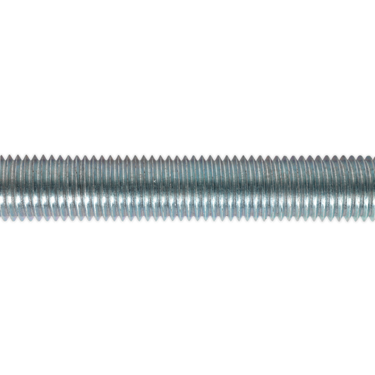 Sealey Threaded Rod 5 Pieces 16mm M16 x 1m Steel Zinc Plated 2mm Pitch STUD16