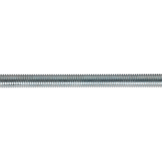 Sealey Threaded Rod 5 Pieces 8mm M8 x 1m Steel Zinc Plated 1.25mm Pitch STUD8