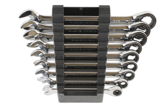 LASER 6699 Ratchet Ring Open-Ended Spanner Set 1/4" & 3/4" Spanner Size