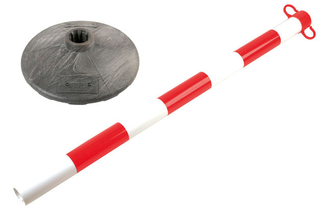 LASER 6702 Post & Base Safety Barrier Kit Plastic Support Post With Base