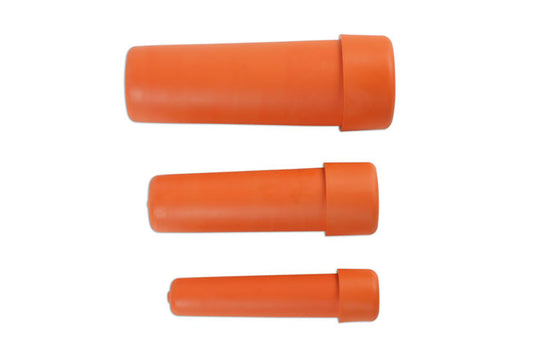 LASER 6703 Butyl Rubber Cable Gland Cap 1000V Insulated Push-On Orange (2-Pack)