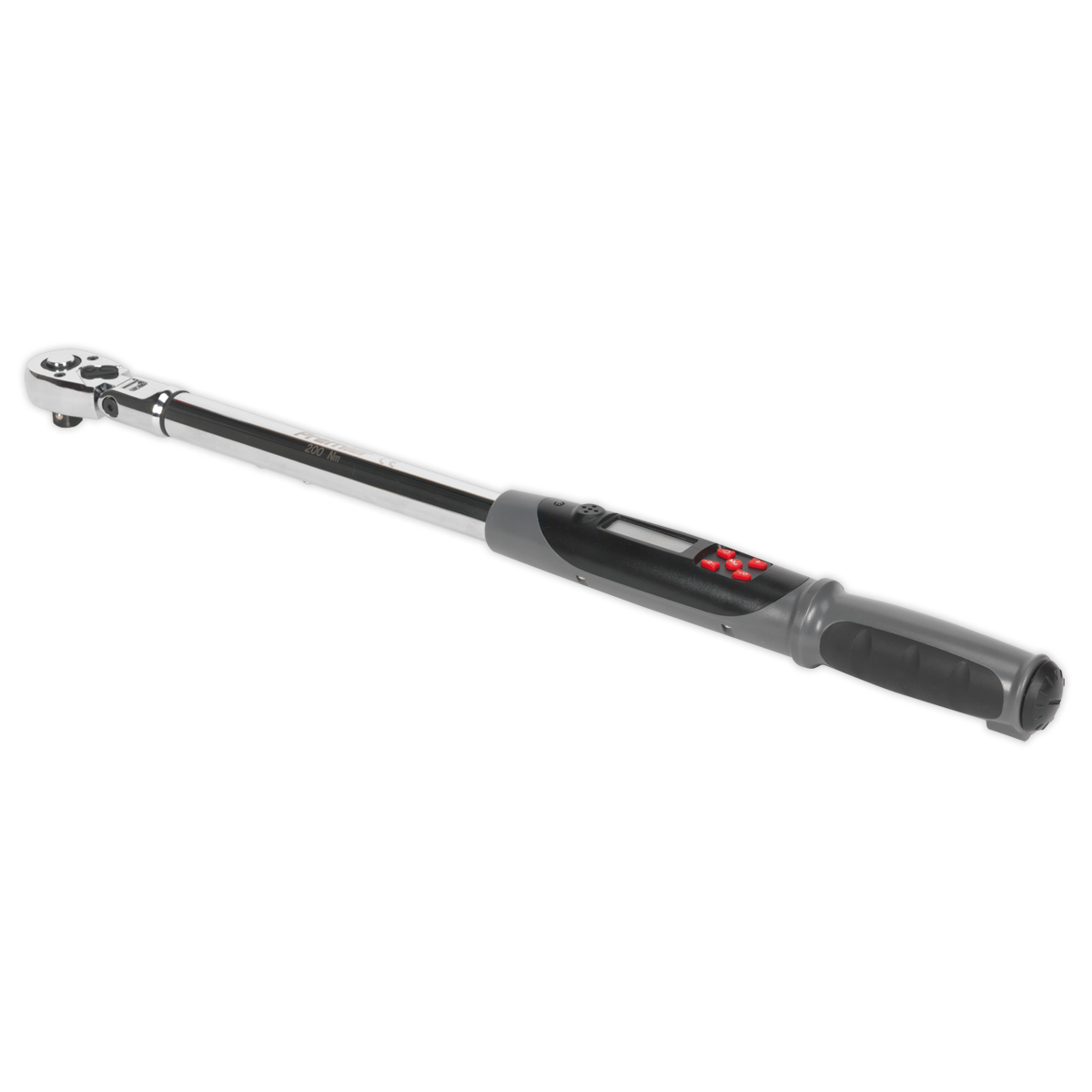 Sealey Flexi-Head Angle Torque Wrench Digital 1/2" Square Drive 20-200Nm STW309