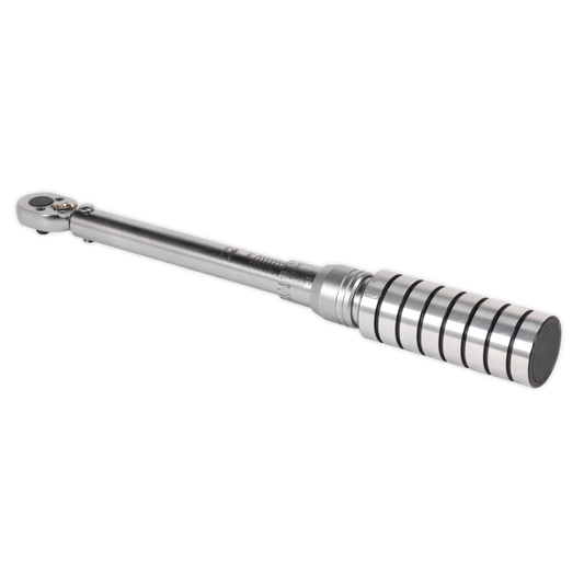 Sealey 1/4" Square Drive Torque Wrench Micrometer Style 4-20Nm Silver STW701