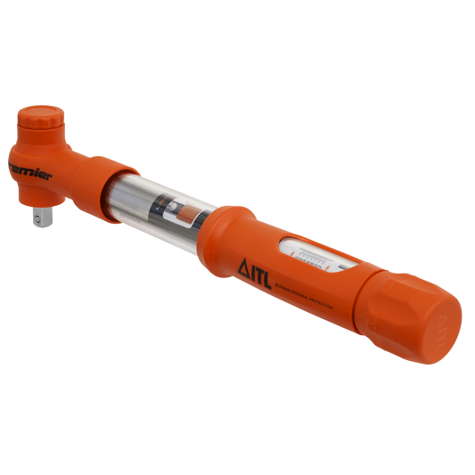 Sealey Torque Wrench Insulated 3/8" Square Drive 12-60Nm 60-Tooth STW803