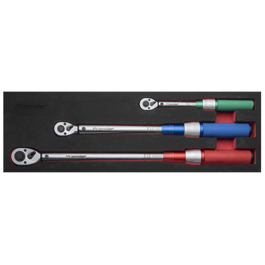 Sealey 3 Pieces Micrometer Torque Wrench Set Daily Professional Use STW900SET