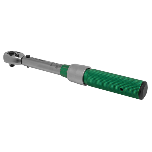 Sealey 1/4" Square Drive 5-25Nm Calibrated Torque Wrench Micrometer Style STW901