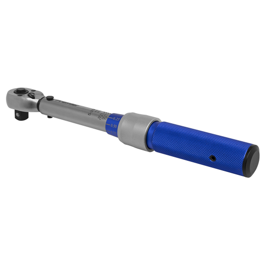 Sealey 3/8" Square Drive 5-25Nm Calibrated Torque Wrench Micrometer Style STW902