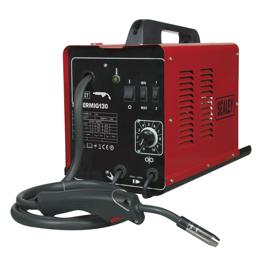 Sealey Mini MIG Welder With Contoured Grip 130Amp 230V - Red SUPERMIG130