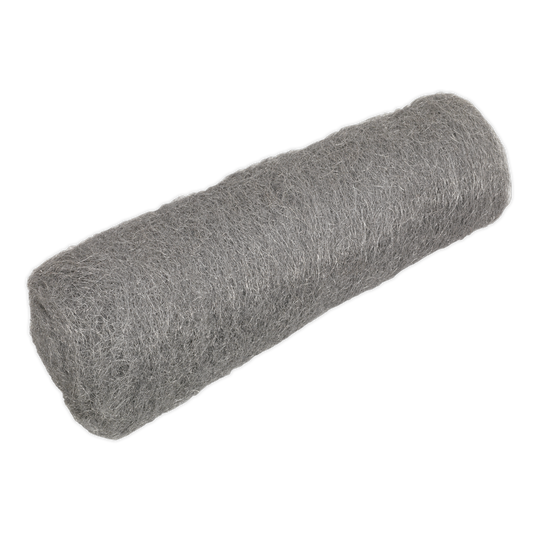 Sealey Quality Steel Wool No 1 Medium Grade Supplied in 450g Roll - Silver SW1