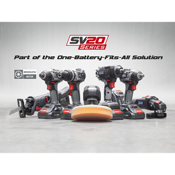 Sealey 20V SV20 Series Ø180mm Brushless Rotary Polisher - Body Only CP20VRPX