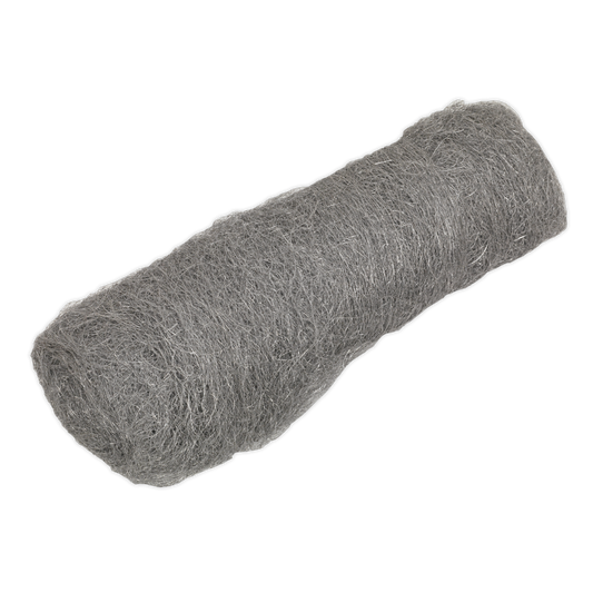 Sealey Steel Wool 3 Coarse Grade Supplied in 450g Roll Universal - Silver SW3
