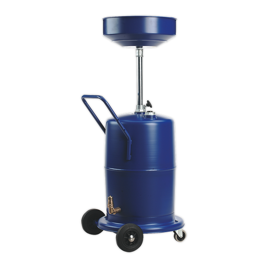 Sealey 75L Pump-Away Mobile Oil Drainer With Female Dry-Fit Coupling AK450DX