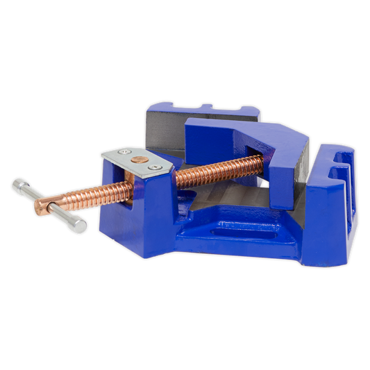 Sealey Welding Vice With Self-Centring Swivel Jaw 90° Angle 165mm SWV165