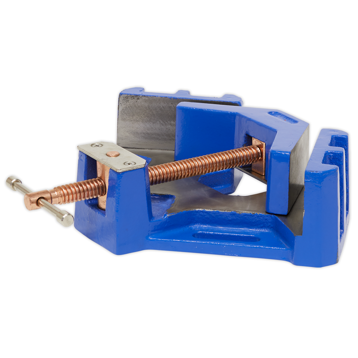 Sealey Welding Vice With Self-Centring Swivel Jaw 90° Angle 215mm SWV215