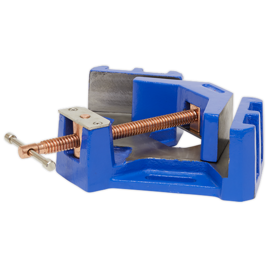 Sealey Welding Vice With Self-Centring Swivel Jaw 90° Angle 215mm SWV215