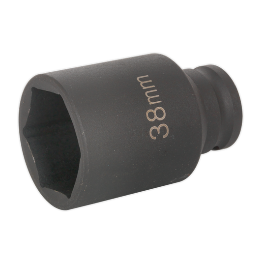 Sealey Impact Socket 1-1/2in Deep 1/2" Square Drive Chrome Vanadium Steel SX001