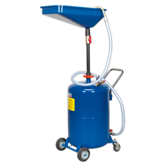 Sealey Waste Oil Drainer 65 Litres Air Discharge Fitted With Grid Filter AK451DX