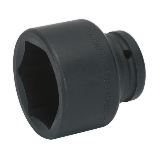 Sealey Impact Socket 46mm 3/4" Square Drive Forged Chrome Vanadium Steel SX013