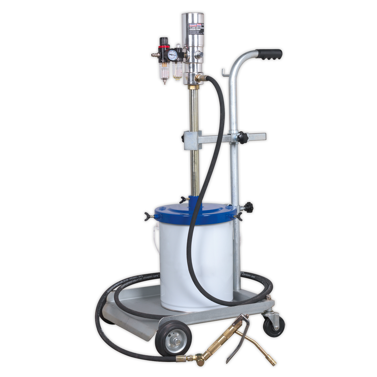 Sealey Grease Pump Air Operated 50:1 With Safety Regulator 12.5kg AK452X