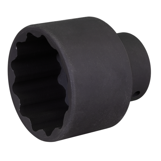 Sealey 12 Point Impact Socket 56mm Bi-Hex Deep 3/4" Square Drive Black SX021