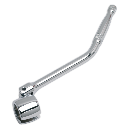 Sealey Oxygen Sensor Wrench With Flexi-Handle 22mm Polished Chrome Finish SX0222
