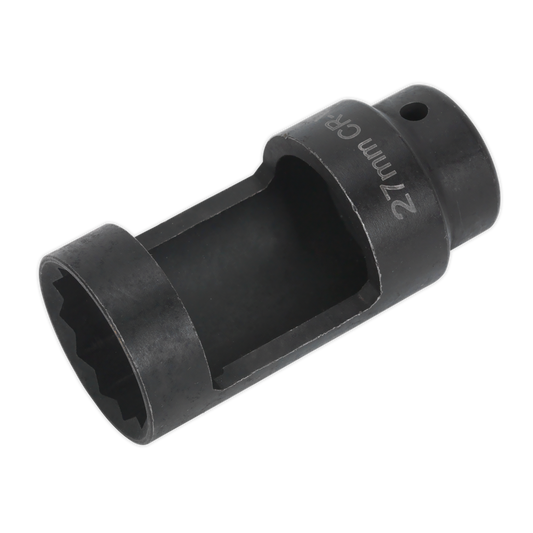 Sealey Diesel Injector Socket 27mm Thin Wall 1/2" Drive Hi-Chrome Finish SX024