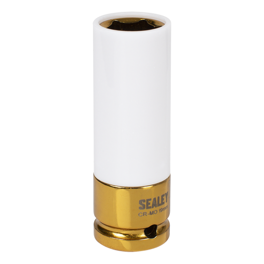 Sealey Alloy Wheel Impact Socket 19mm 1/2" Drive Chrome Molybdenum SX03019