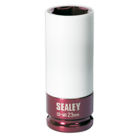 Sealey Alloy Wheel Impact Socket 23mm 1/2" Square Drive 6-Point SX03023