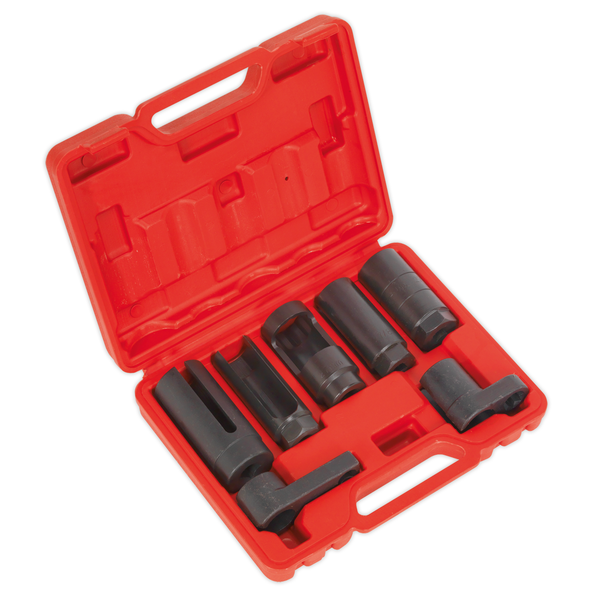 Sealey Oxygen Sensor Socket Set 7 Pieces 3/8" & 1/2" Square Drive SX032