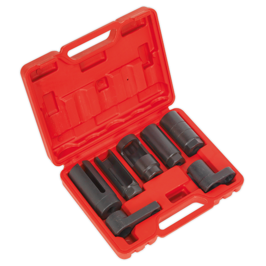 Sealey Oxygen Sensor Socket Set 7 Pieces 3/8" & 1/2" Square Drive SX032