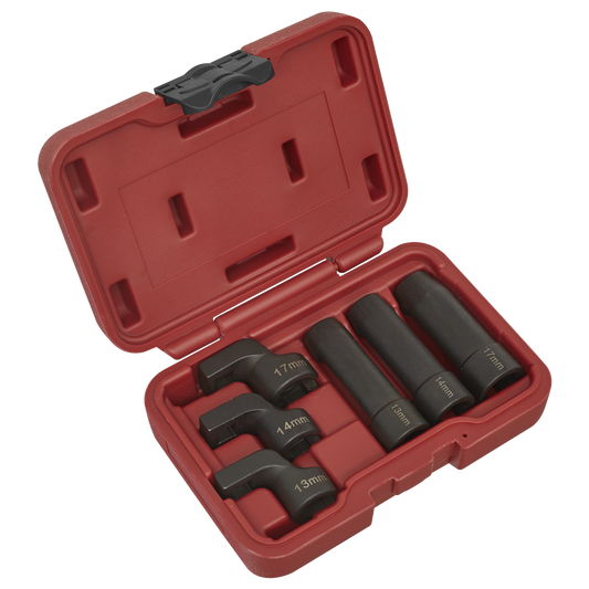 Sealey EGT Sensor Socket Set 6 Point 3/8" Square Drive - 6 Pieces Tool SX0321