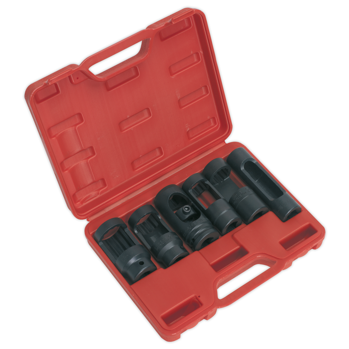 Sealey Diesel Injector Window Socket Set 6 Pieces 1/2" Square Drive Tool SX0401