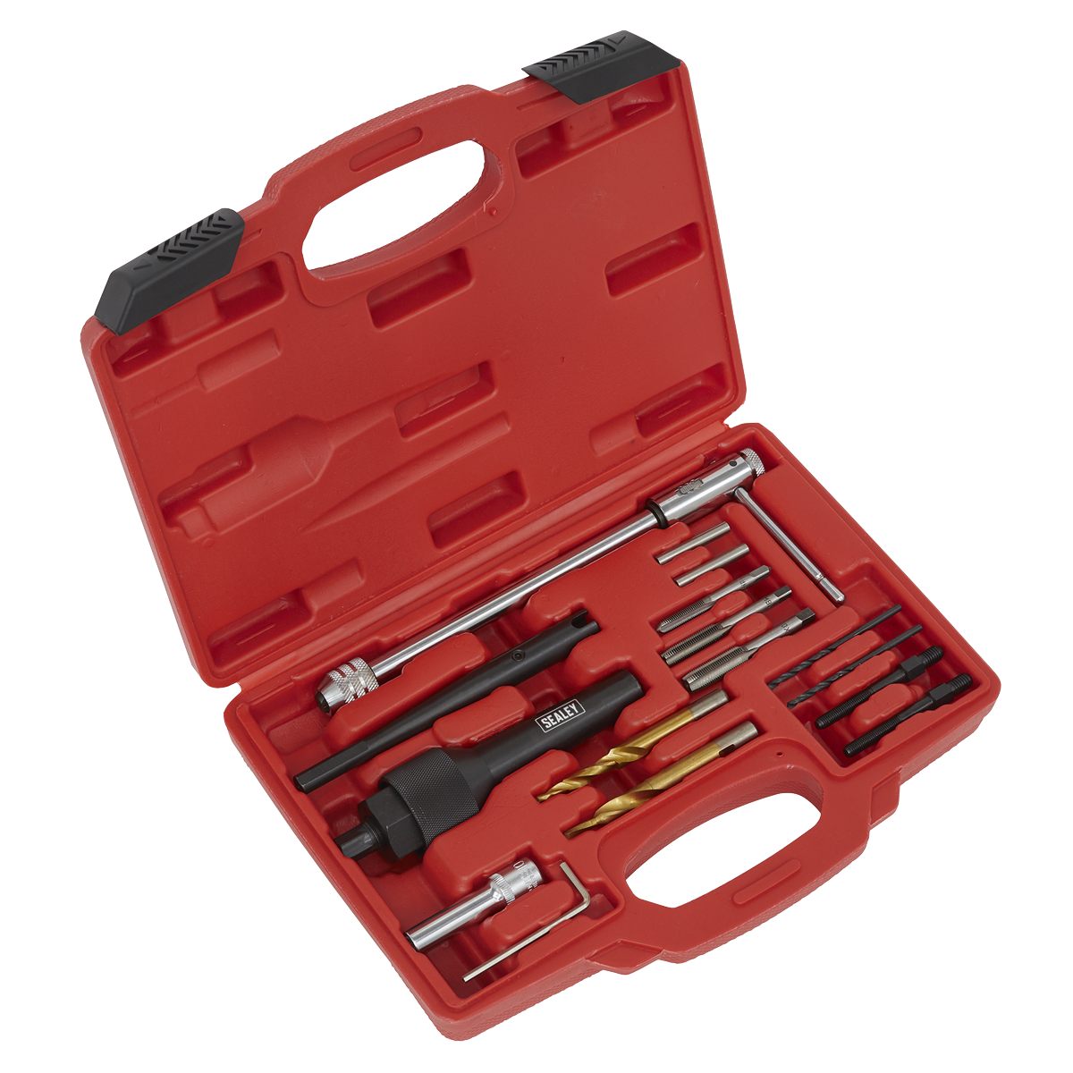 Sealey 8 & 10mm Damaged Glow Plug Removal Set With Drilling Adaptors SX0408