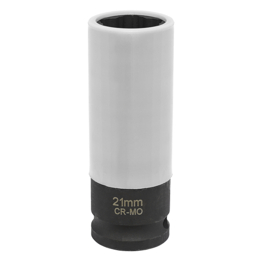Sealey 1/2" Drive 21mm Alloy Wheel Impact Socket Star Profile For Hyundai SX0421
