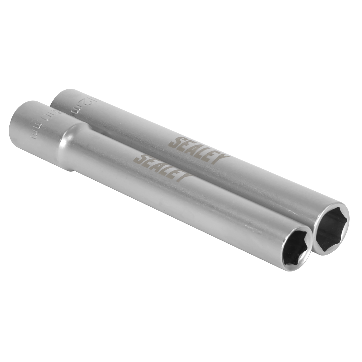 Sealey Extra-Deep Socket Set 10 & 12mm 2 Pieces 3/8" Square Drive SX1012