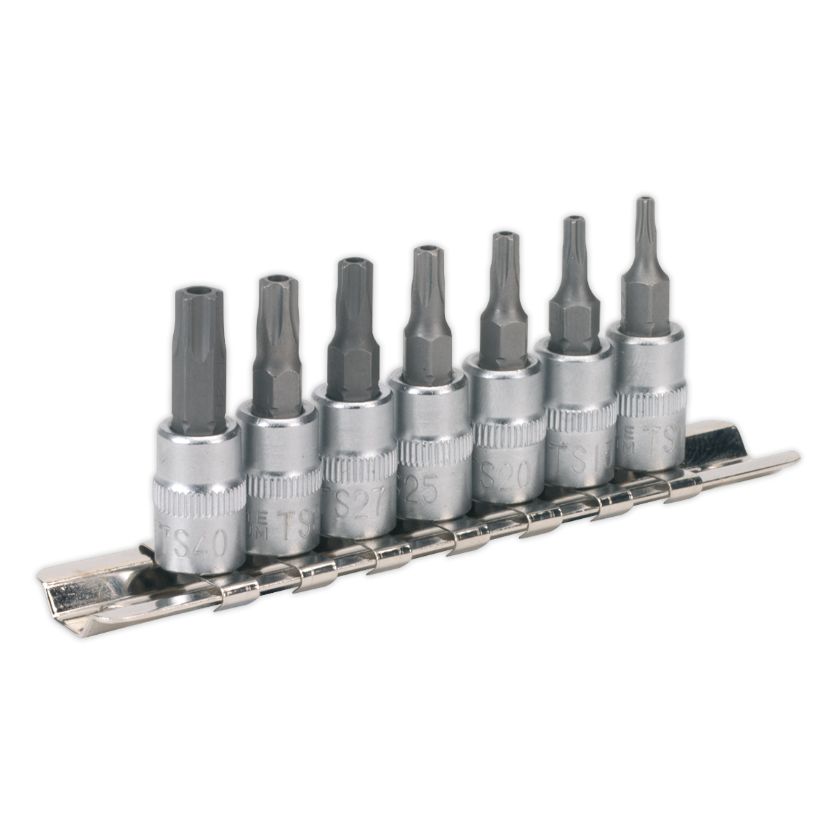 Sealey TRX-TS Security Socket Bit Set 7 Pieces - 1/4" Square Drive Tool SX106