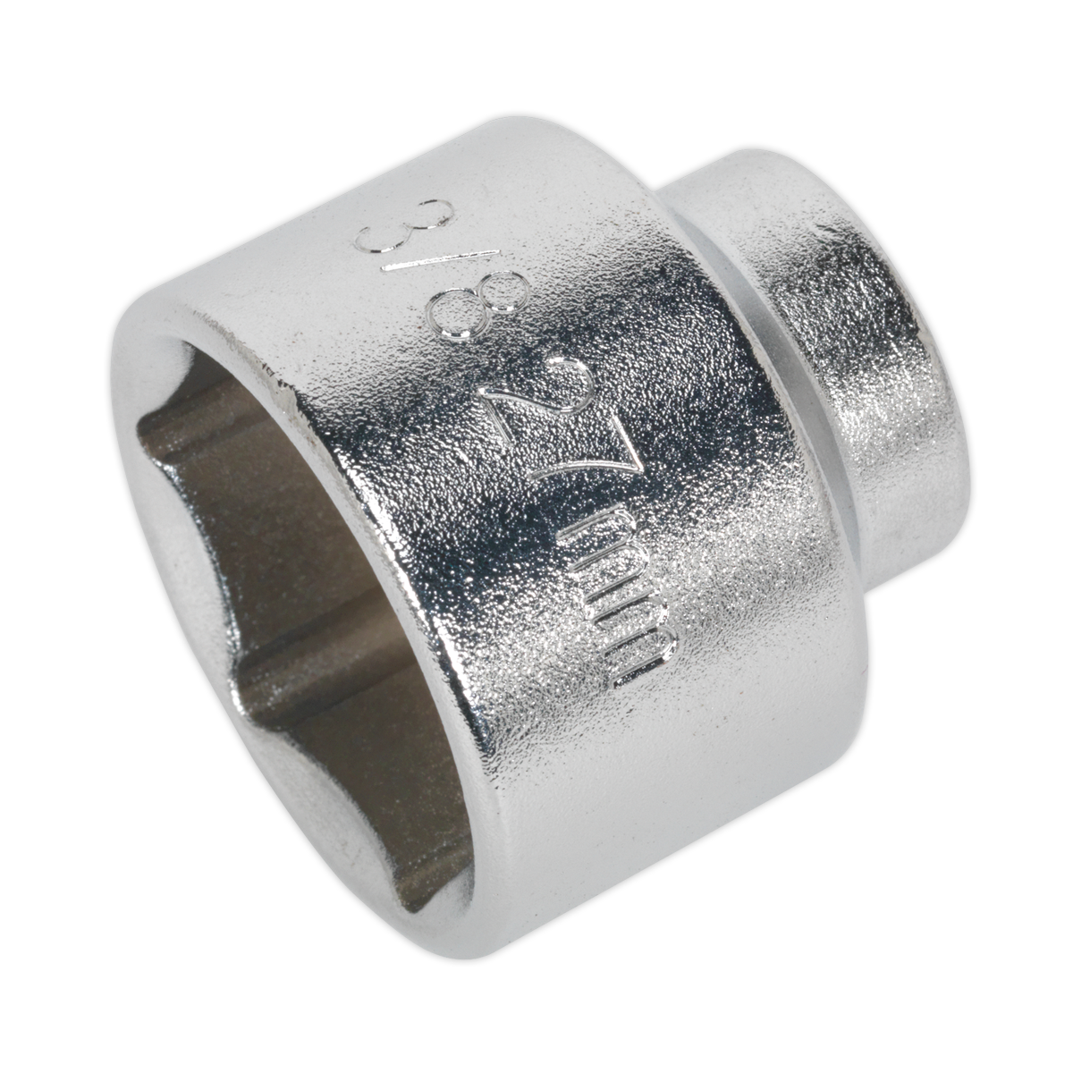 Sealey Low Profile Oil Filter Socket 27mm 3/8" Square Drive Steel SX112