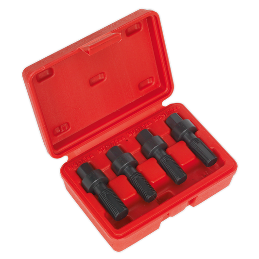 Sealey Wheel Bolt Thread Chasers M12 & M14 + Case For 12mm Socket Spanner SX205