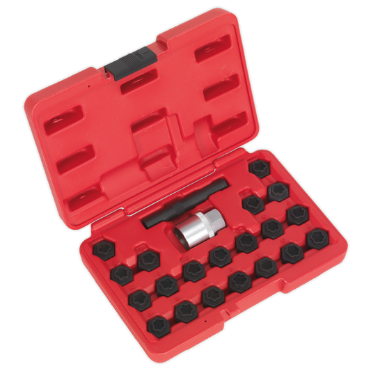 Sealey Locking Wheel Nut Key Set 22 Pieces Fits BMW & Mini Vehicles SX207