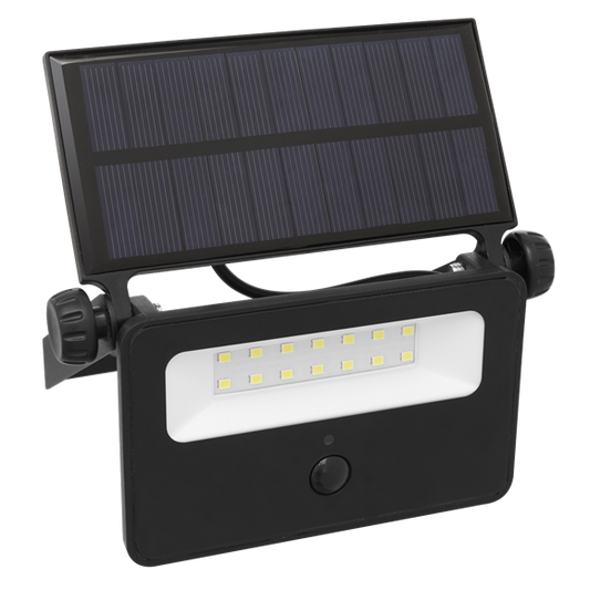 Sealey Extra Slim Solar Motion Sensor Floodlight 16W SMD LED With Bracket LED16S