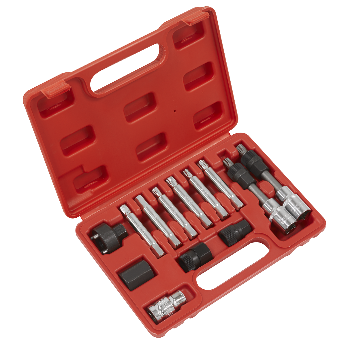 Sealey Alternator Freewheel Removal Set With Combined Socket Bits 13 Piece SX401