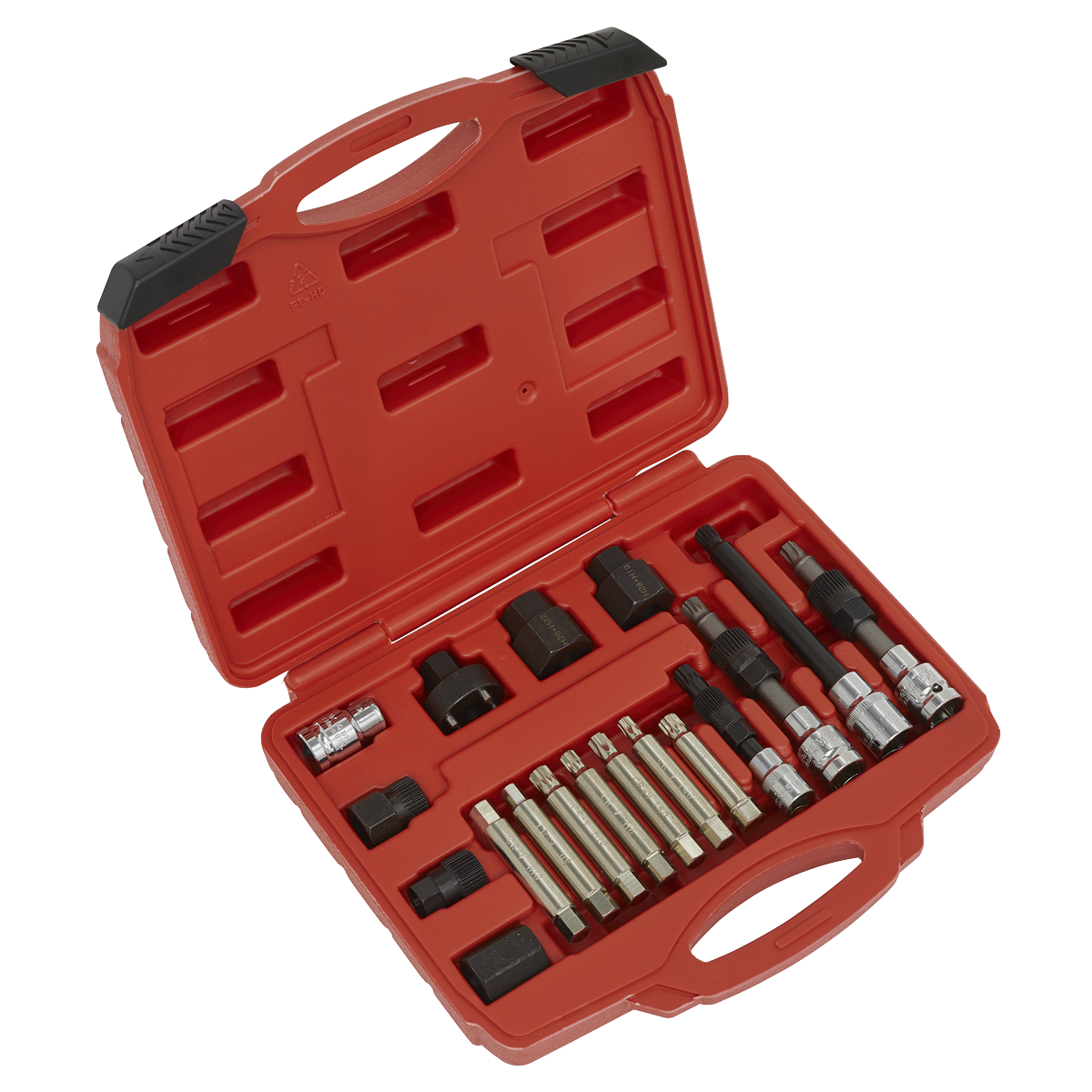 Sealey Alternator Freewheel Pulley Removal Set In Storage Case 18 Pieces SX402