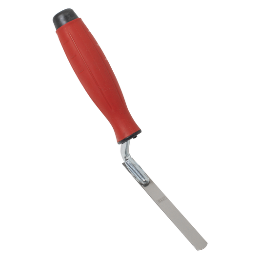 Sealey Stainless Steel Edging Trowel Rubber Handle 12mm Stainless Steel T0309
