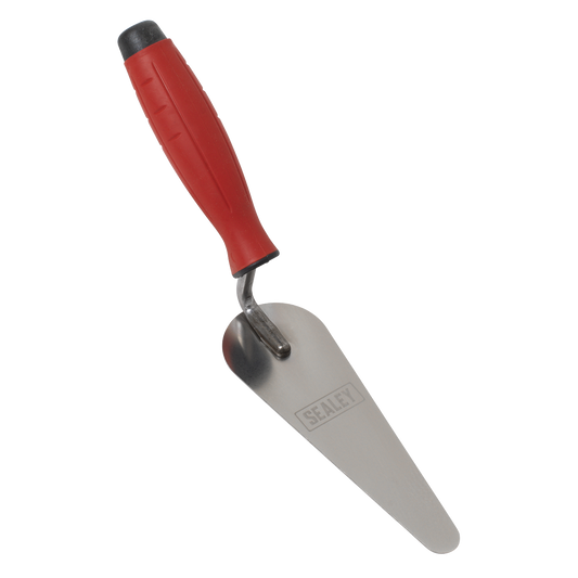 Sealey Stainless Steel Narrow Gauging Trowel Rubber Soft Handle 160mm T1225