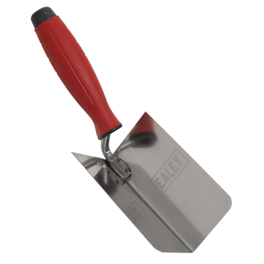 Sealey Stainless Steel Internal Corner Trowel Rubber Handle 120 x 60mm T1802
