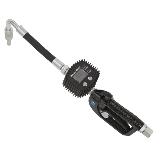 Sealey Oil Hose End Dispensing Gun Manual Shut-Off With Digital Meter AK4565D
