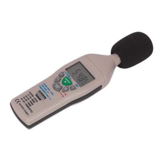 Sealey Sound Level Meter Bar Graph With Backlight Powered By 9V Battery TA060